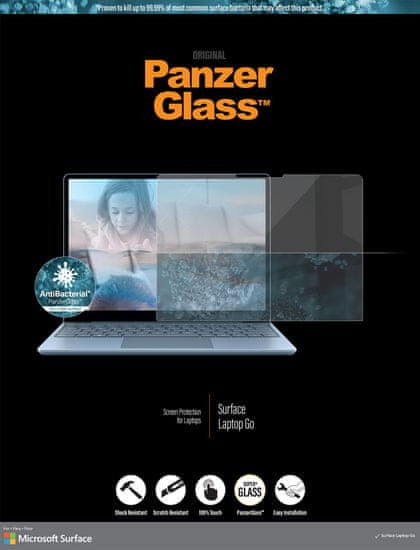 PanzerGlass Edge-to-Edge Antibacterial pre Microsoft Surface Laptop Go 6259