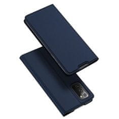 Dux Ducis Skin X knižkové kožené puzdro na Samsung Galaxy Note 20, modré