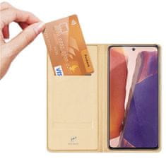 Dux Ducis Skin X knižkové kožené puzdro na Samsung Galaxy Note 20, modré