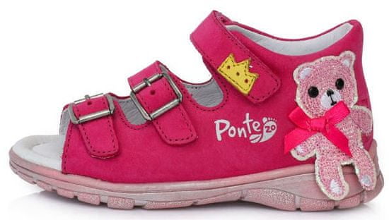 Ponte 20 dievčenské kožené sandále PS121-DA05-1-875 - zánovné