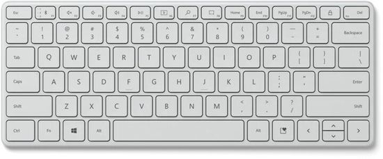 Microsoft Bluetooth Designer Compact Keyboard, CZ/SK, biela (21Y-00044)