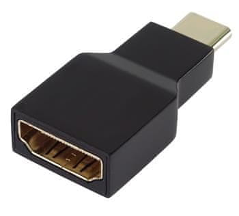 PremiumCord Prevodník USB-C na HDMI, rozlíšenie 4K a FULL HD 1080p, pozlátené konektory ku31hdmi12 - rozbalené