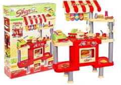 Pelegrino Veľká kuchyňa 92 cm x 69 cm Fast Food + príslušenstvo RED