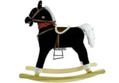 Pelegrino Hojdací kôň 74 cm, pohybuje ústami a chvostom BLACK
