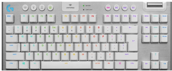 Herná klávesnica E- Logitech G915 TKL Lightspeed, GL Tactile, US (920-009503) viacfarebné podsvietené RGB hmatové spínače