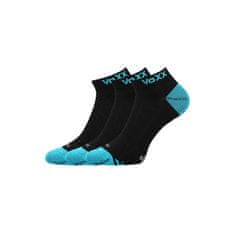 Voxx 3PACK ponožky bambusové čierné (Bojar) - veľkosť S