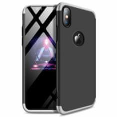 GKK Ochranné puzdro GKK 360 - Predný a zadný kryt celého mobilu pre Apple iPhone XS Max - Strieborná KP9566