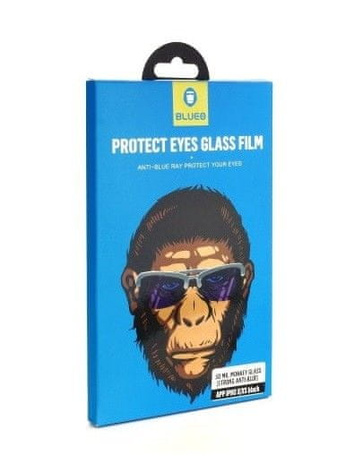 BLUEO 2.5D Zdravý zrak - ochranné tvrdené sklo Gorilla Type (0,2 mm) iPhone 11 / XR - čierne