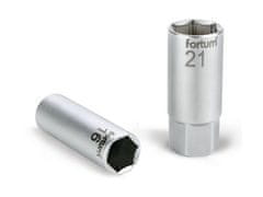 Fortum Hlavica nástrčná (4700902) hlavice nástrčná na zapalovací svíčky, 1/2", 16mm, L 65mm, 61CrV5