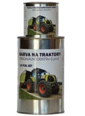 BARVY NA TRAKTORY Originálne farby na traktory CLAAS, 2-Komponentný PUR, SET s tužidlom, SVETLE ZELENÁ, 1,25kg SET