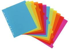 VIQUEL Registra "Happy Fluo", rôzne farby, plastový, A4 maxi, 12 dielny, 154731-06