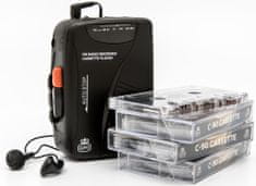 GPO Retro Cassette Walkman, čierna