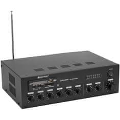 Omnitronic CPE-120P PA, 100V mixážny zosilňovač, 120W, BT/MP3/FM