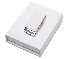 CTRL+C SADA USB Koža biela v bielej krabičke s magnetom., 64 GB, USB 2.0