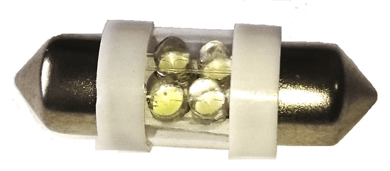 DUALEX LED žiarovka FESTON FS183W biela 6LED - 10x31, C5-10W 12V 2ks