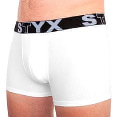 Styx Pánske boxerky športová guma nadrozmer biele (R1061) - veľkosť XXXL