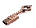 CTRL+C USB v tvare kľúča SRDCE bronz, 8 GB, USB 2.0