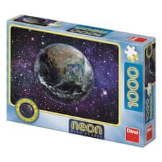 Dino Toys Puzzle Planéta Zem 1000 dielikov Neon