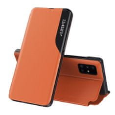IZMAEL Elegantné knižkové puzdro View Case pre Samsung Galaxy A71 - Oranžová KP10629
