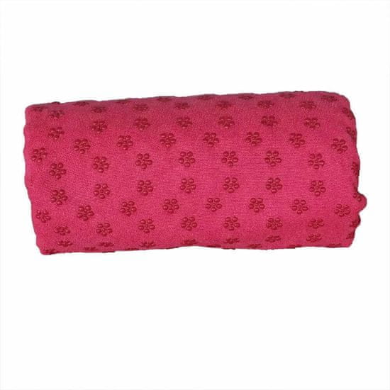 Timeless Tools Protišmykový uterák na jogu s prenosnou taškou navyše- ružový
