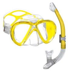Maska + Šnorchel MARES X-VU LiquidSkin Set AKCIA !! žltá