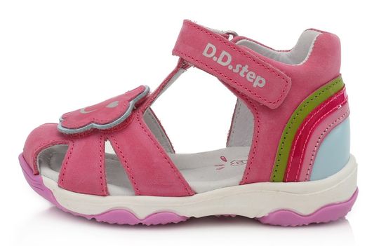 D-D-step dievčenské kožené sandále AC64-78A