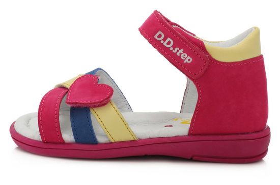 D-D-step dievčenské kožené sandále K03-789