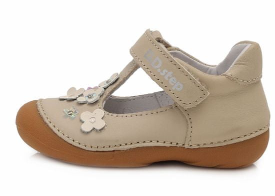D-D-step dievčenské kožené sandále 015-467