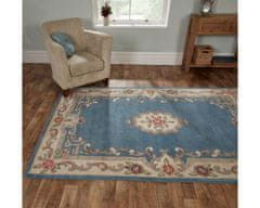 Flair Ručne všívaný kusový koberec Lotus premium Blue 120x180