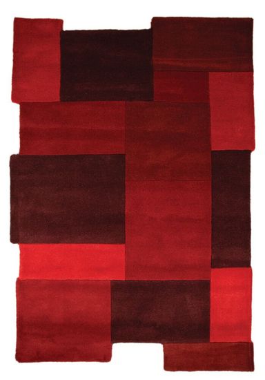 Flair Ručne všívaný kusový koberec Abstract Collage Red