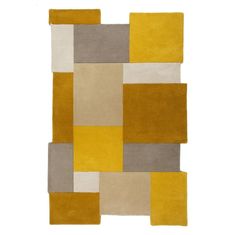 Flair AKCIA: 150x240 cm Ručne všívaný kusový koberec Abstract Collage Ochre/Natural 150x240