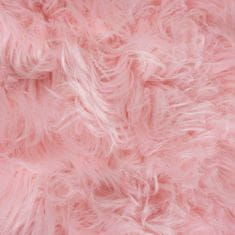 Flair Kusový koberec Faux Fur Sheepskin Pink 60x90 tvar kožušiny