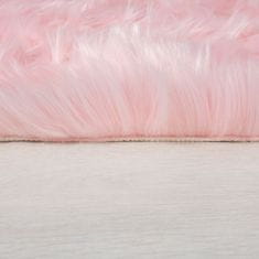 Flair DOPREDAJ: 120x170 cm Kusový koberec Faux Fur Sheepskin Pink 120x170