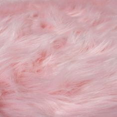 Flair Kusový koberec Faux Fur Sheepskin Pink kruh 120x120 (priemer) kruh
