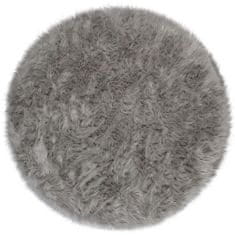 Flair Kusový koberec Faux Fur Sheepskin Grey kruh 120x120 (priemer) kruh