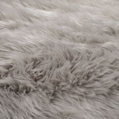 Flair AKCIA: 120x120 (prúmer) kruh cm Kusový koberec Faux Fur Sheepskin Grey kruh 120x120 (priemer) kruh