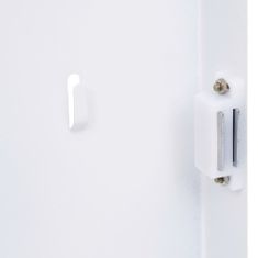 Vidaxl Skrinka na kľúče s magnetickou doskou biela 30x20x5,5 cm