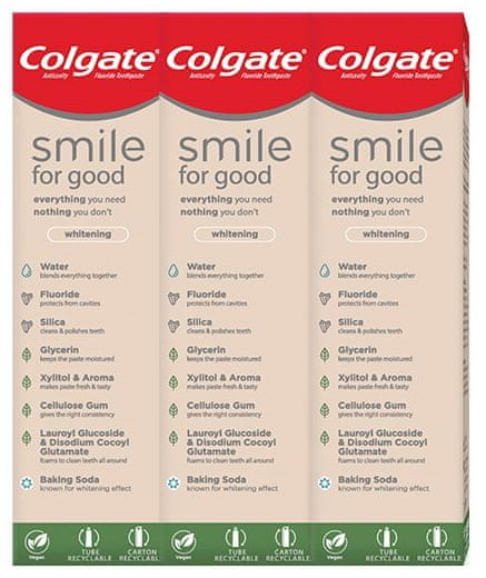 Colgate Smile For Good Whitening 3 x 75 ml