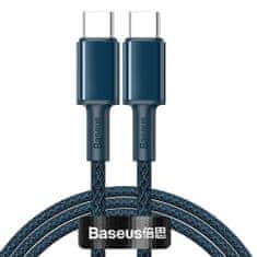 BASEUS Data kábel USB-C / USB-C PD QC 100W 5A 1m, modrý