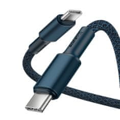BASEUS Data kábel USB-C / USB-C PD QC 100W 5A 1m, modrý