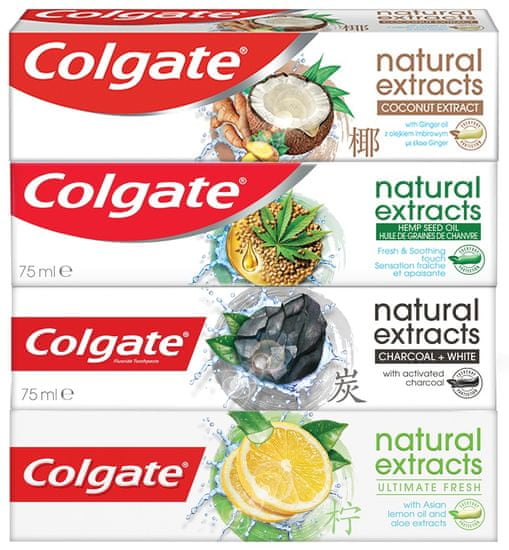 Colgate Naturals mix pack 4 x 75 ml