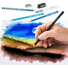 Staedtler Akvarelové pastelky "Design Journey", sada 12ks, so štetcom, gumou, strúhadlom, graf. ceruzky 61 14610C