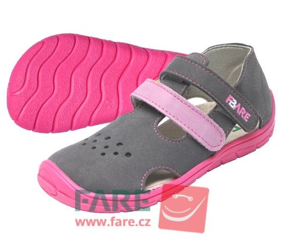 Fare dievčenské barefoot sandále 5164252