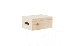 Čisté dřevo Drevený box s vekom 30X20X14 CM