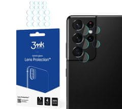 3MK Lens - hybridní sklo, ochrana kamery pre Samsung Galaxy S21 Ultra (SM-G998) - 4ks; 5903108349017