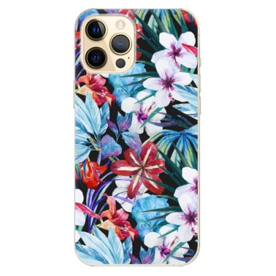iSaprio Silikónové puzdro - Tropical Flowers 05 pre Apple iPhone 12 Pro Max