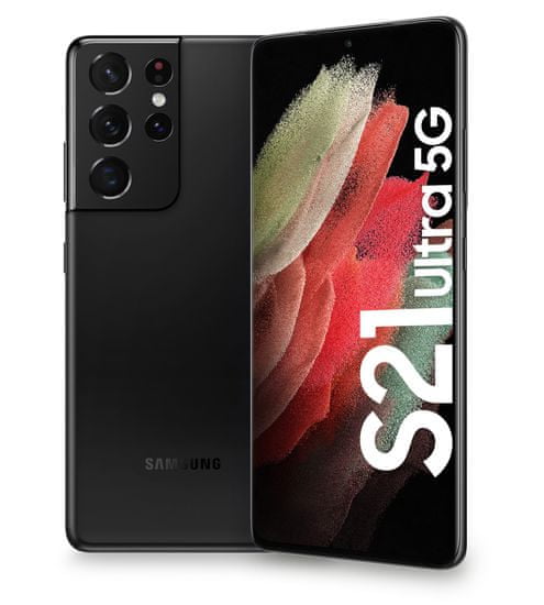 SAMSUNG Galaxy S21 Ultra 5G, 16GB/512GB, Black