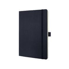 Sigel Exkluzívny zápisník "Conceptum", čierna, A5, štvorčekový, 97 listov, mäkké dosky, CO320