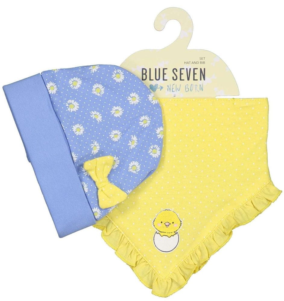 Blue Seven dievčenský set čiapka a šatka 439500 X žltá 56