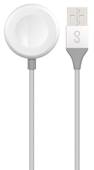 EPICO Apple Watch Charging Cable USB-A 1,2 m 9915112100047, strieborný